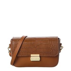 Italian Leather Crossbody, Brown